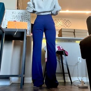 Pants navy blue long flare